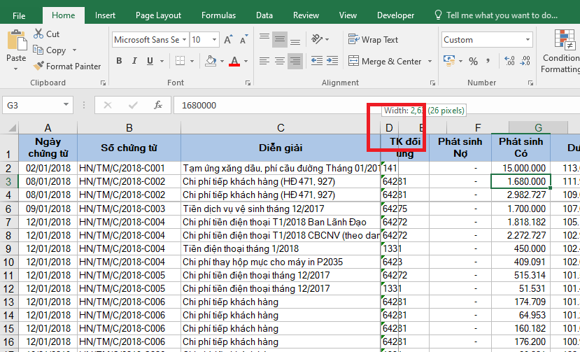 Sửa lỗi Excel không hiện (unhide) được hàng hoặc cột bị ẩn 2