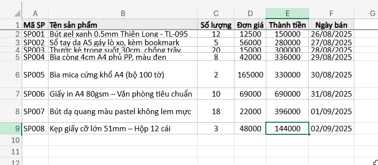 điều chỉnh độ cao hàng không dùng phím tắt với AutoFit