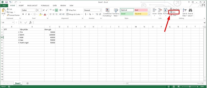 gộp ô trong excel
