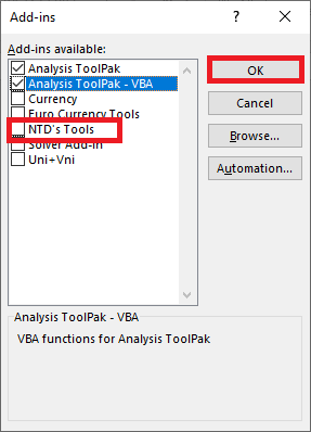 cách vô hiệu hóa và xóa Add-in trong Excel 3