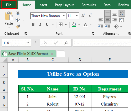 chọn file trong excel