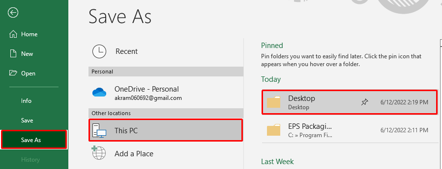 chọn save as rồi chọn desktop