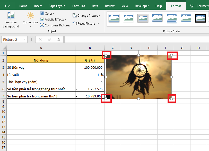Cách cố định vị trí kích thước hình ảnh 3
