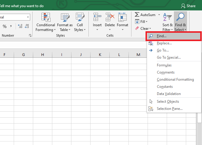 Cách tìm kiếm tên trong bảng tính Excel 6