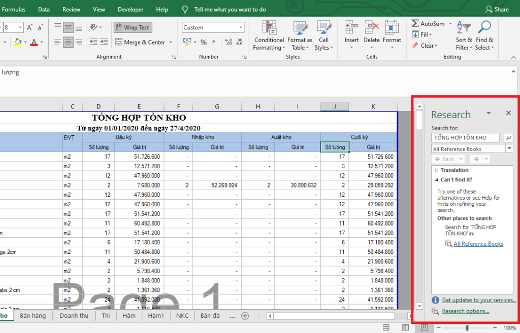 C ch T t n C ng C T m Ki m Research Trong Microsoft Excel Vietmind Edu