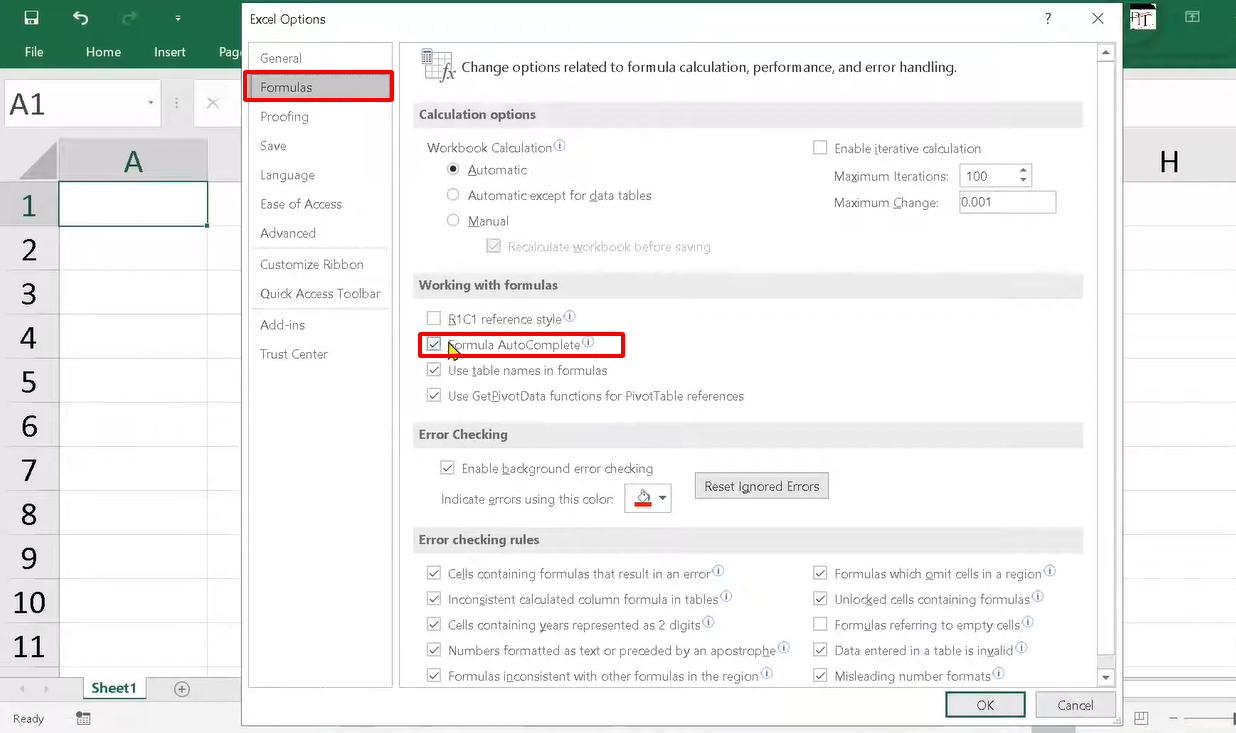 cách bật Formula AutoComplete (2)