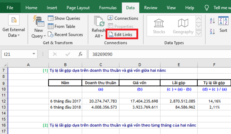 Cách khắc phục tình trạng file Excel bị nặng 3