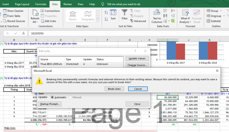 Cách khắc phục tình trạng file Excel bị nặng 5