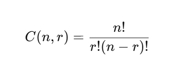 công thức tính tổ hợp