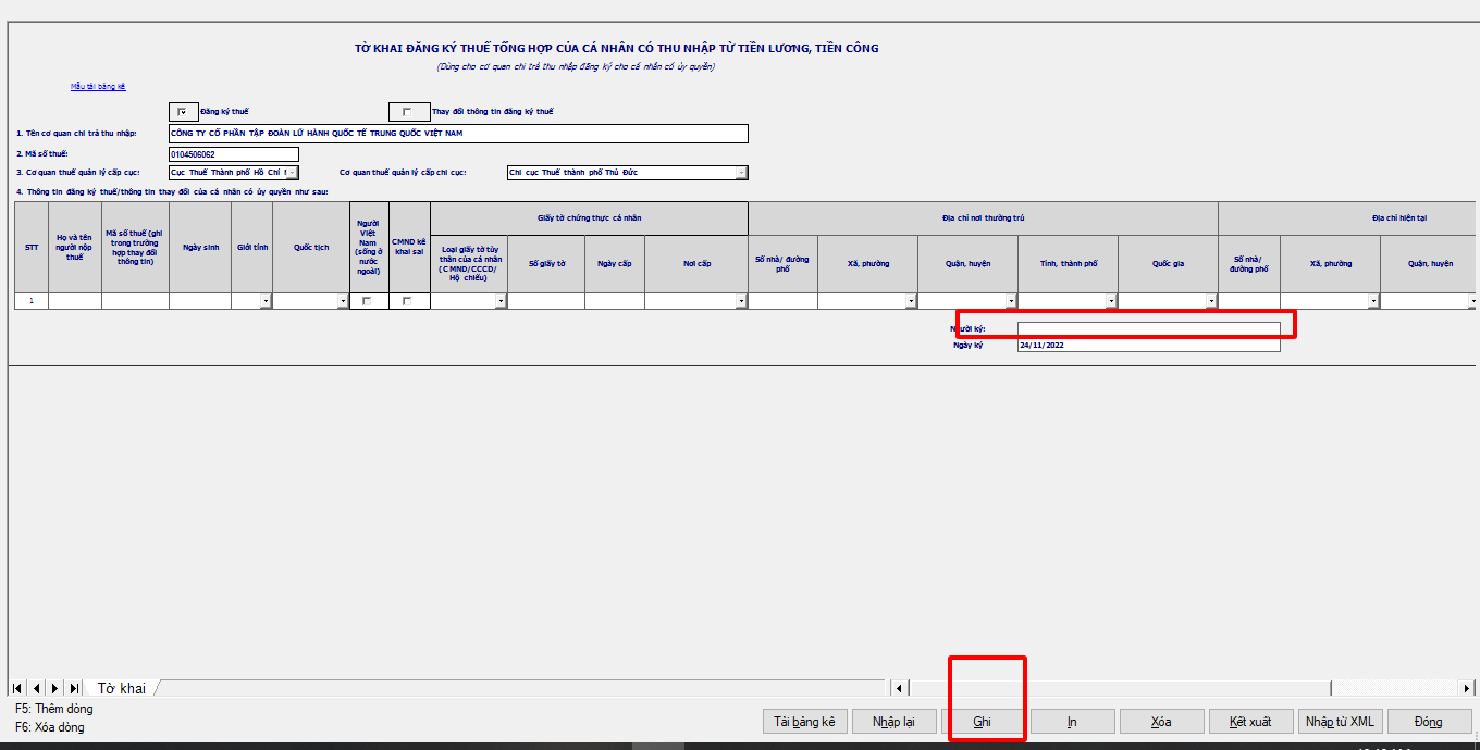 cách đăng ký mã số thuế cá nhân trên HTKK (3)