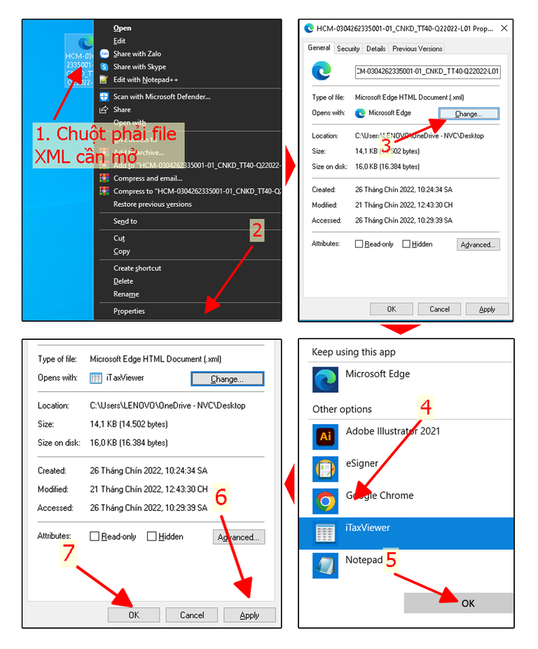 cách xử lý lỗi không đọc được tờ khai XML