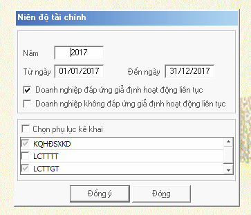 Cách lập báo cáo tài chính trên phần mềm HTKK bước 3