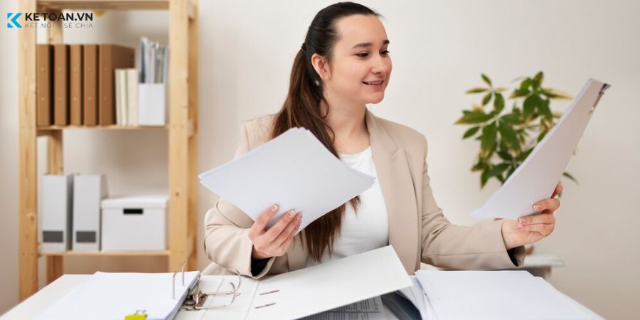 minh họa thu thập chứng từ kế toán