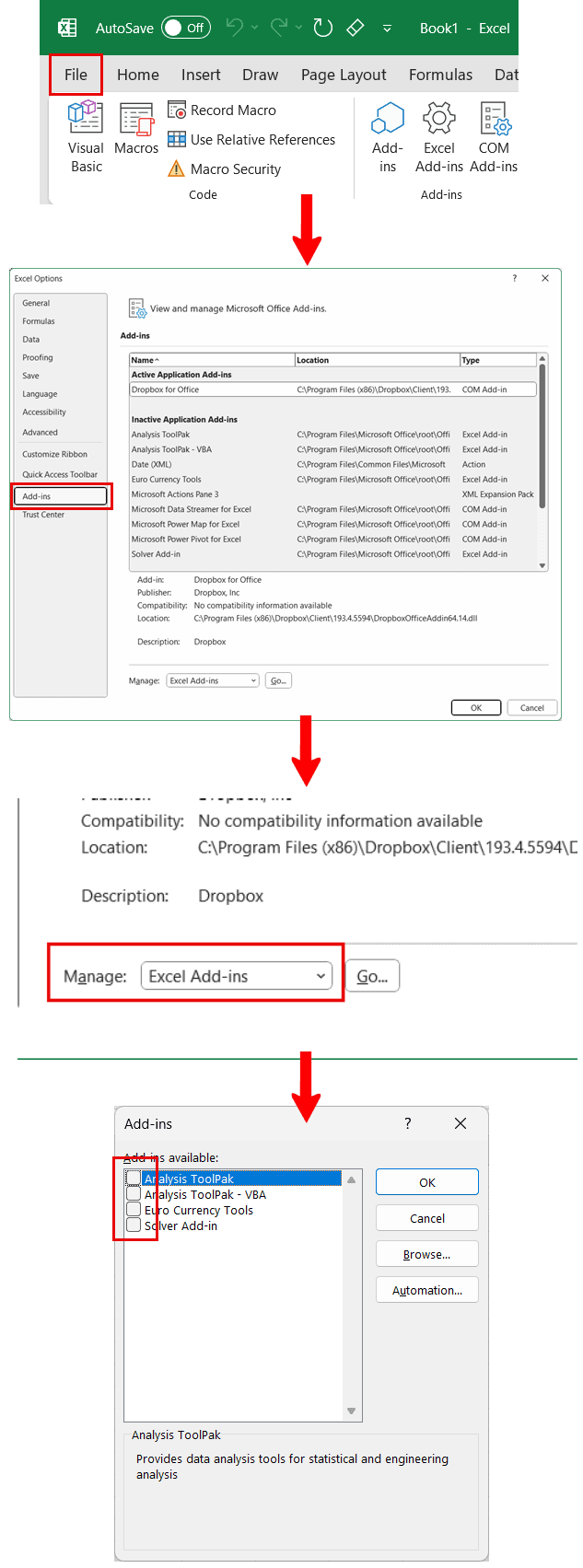 cách loại bỏ adds in trong excel