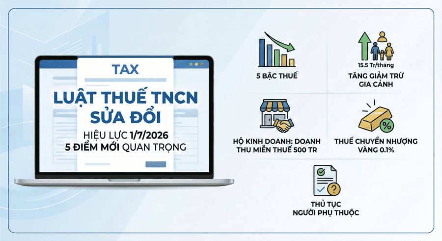 điểm mới luật thuế TNCN sửa đổi