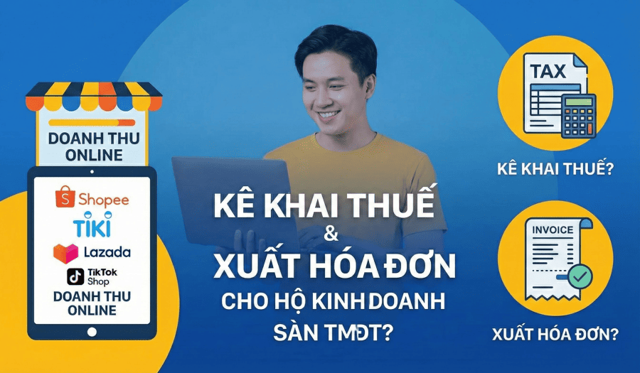 kinh doanh trên sàn TMĐT có cần kê khai, xuất hóa đơn không