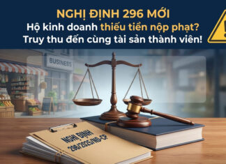 HOT: Từ 1/1/2026, thành viên hộ kinh doanh sẽ bị “truy” đến cùng tài sản riêng nếu thiếu tiền nộp phạt! nghị định 296 mới